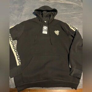 Crooks & Castles Black Hoodie with Chain Detail